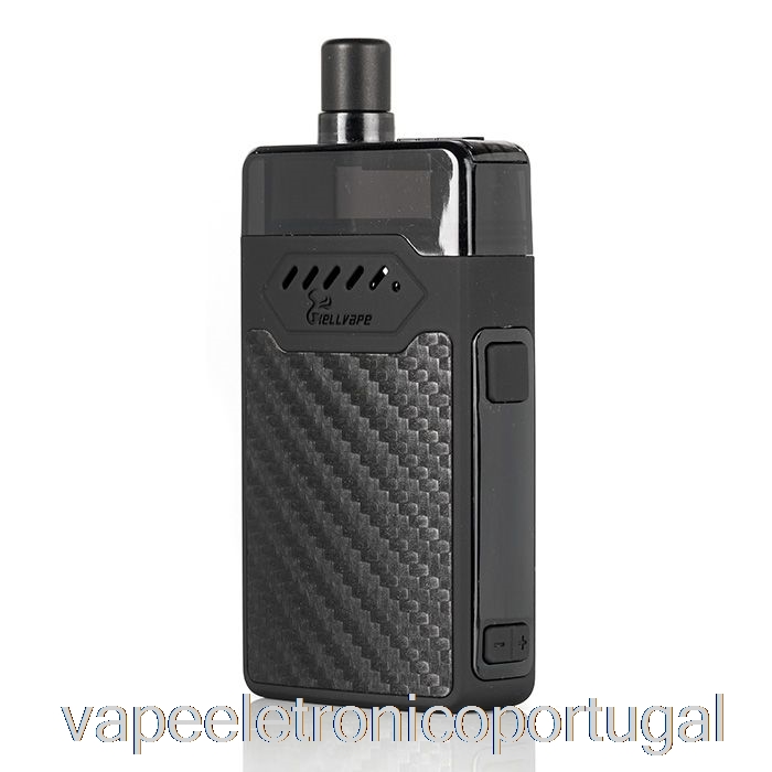 Vape Eletrônico Hellvape Grimm 30w Pod Sistema Preto Fibra De Carbono